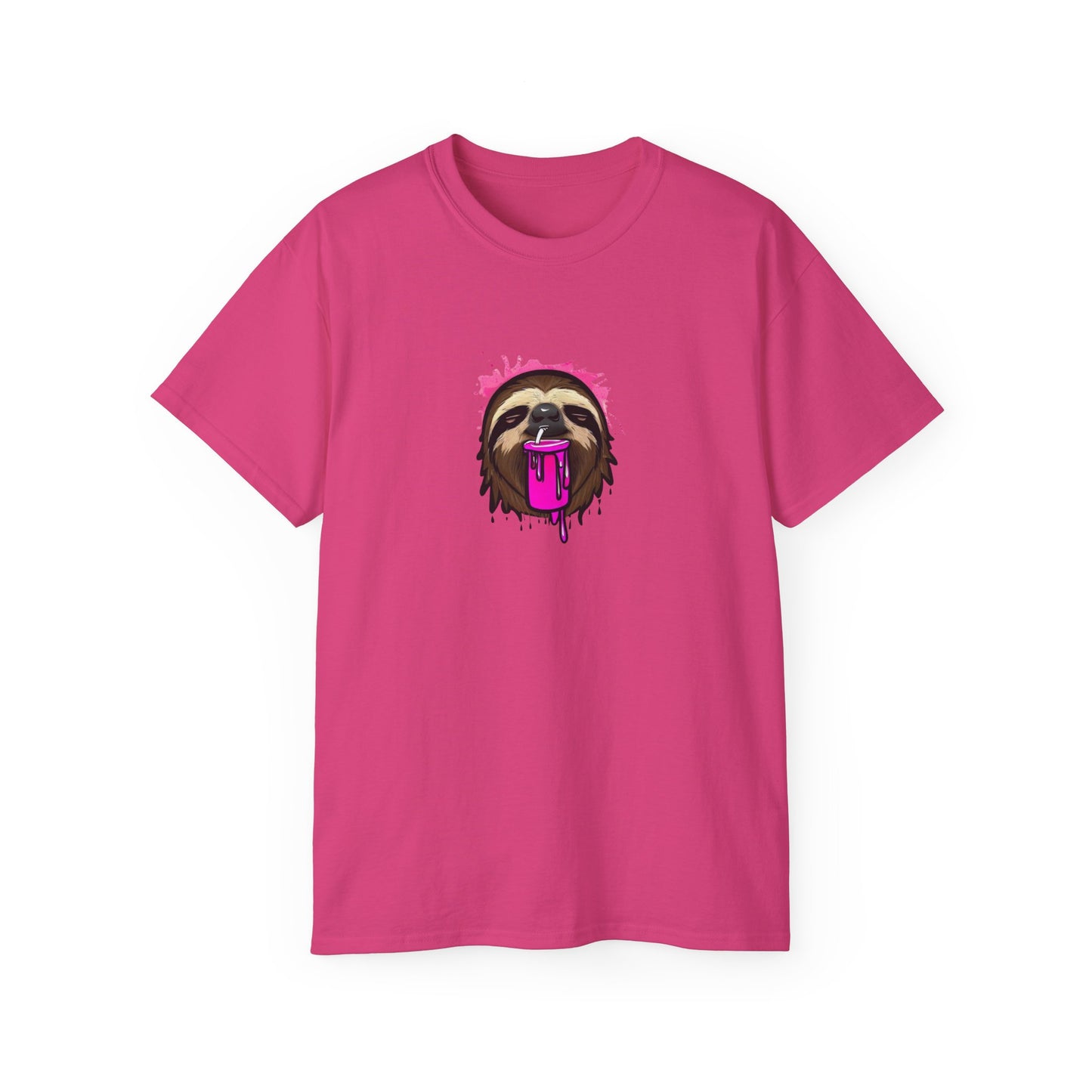 Slushee Sloth Graffiti Graphic Tee Shirt