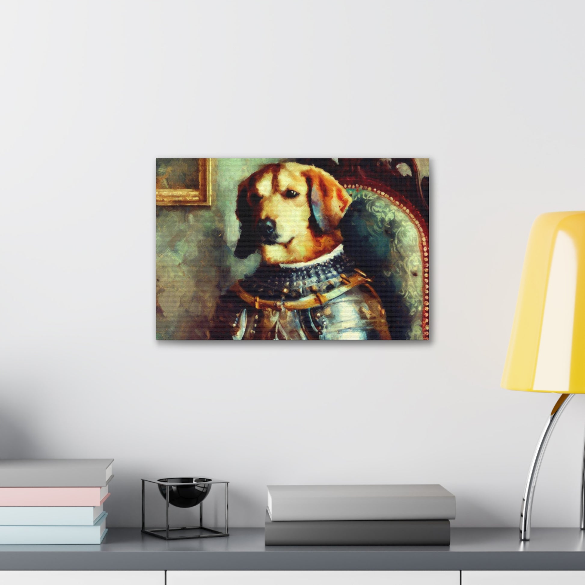 Fancy Dog, Canvas Dog Art, Dog Wall Art, Canine Canvas Art, Canvas Gallery Wraps