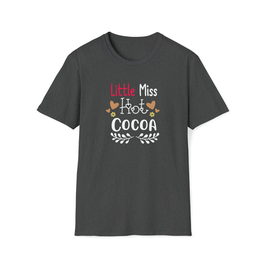 Little Miss Hot Cocoa, Unique holiday clothing, Winter holiday graphic tees, Christmas-themed apparel, Holiday-themed shirts, Festive Christmas apparel - SaviTraviDesigns