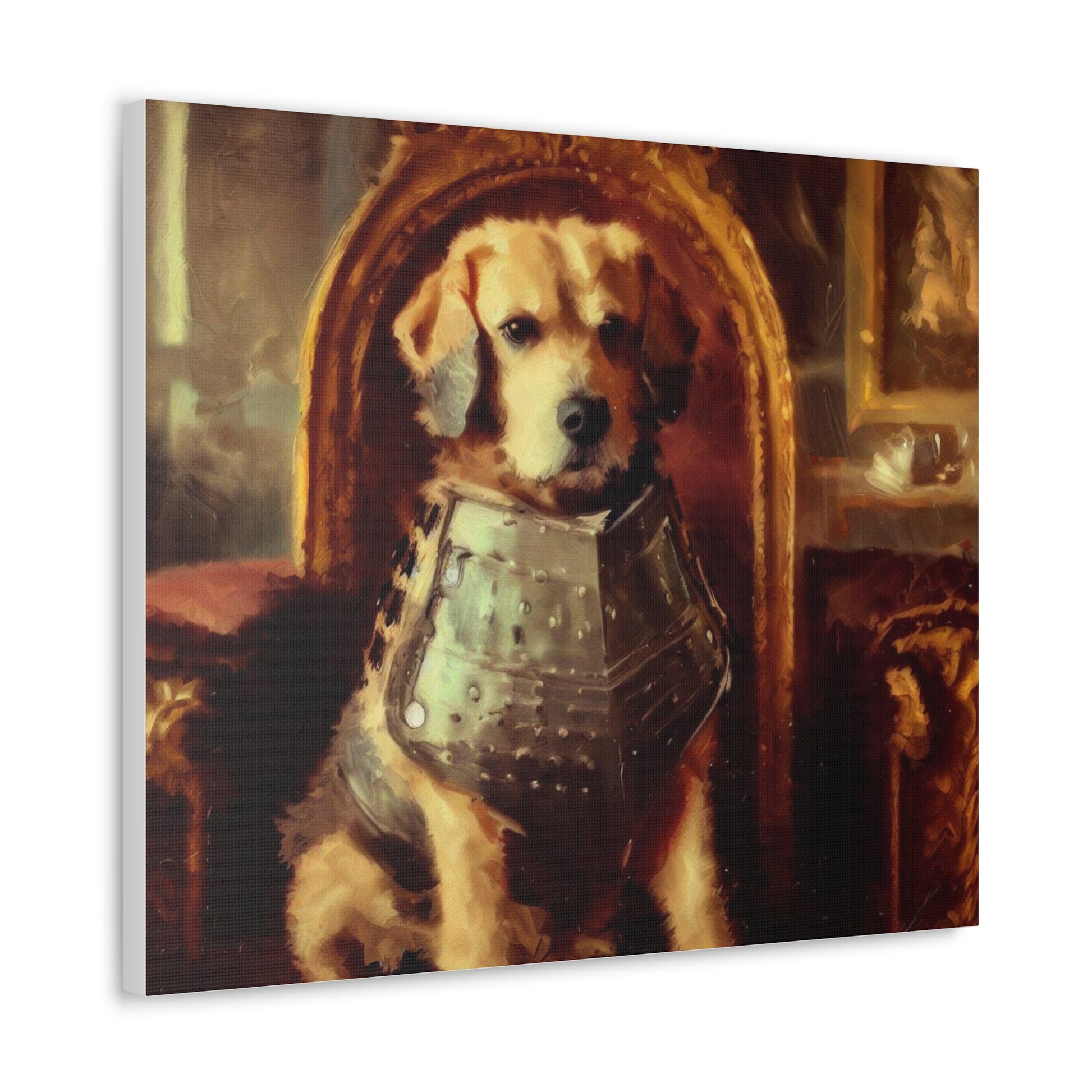 Fancy Dog, Canvas Dog Art, Dog Wall Art, Canine Canvas Art,Canvas Gallery Wraps, Pet Art, King Dog - SaviTraviDesigns