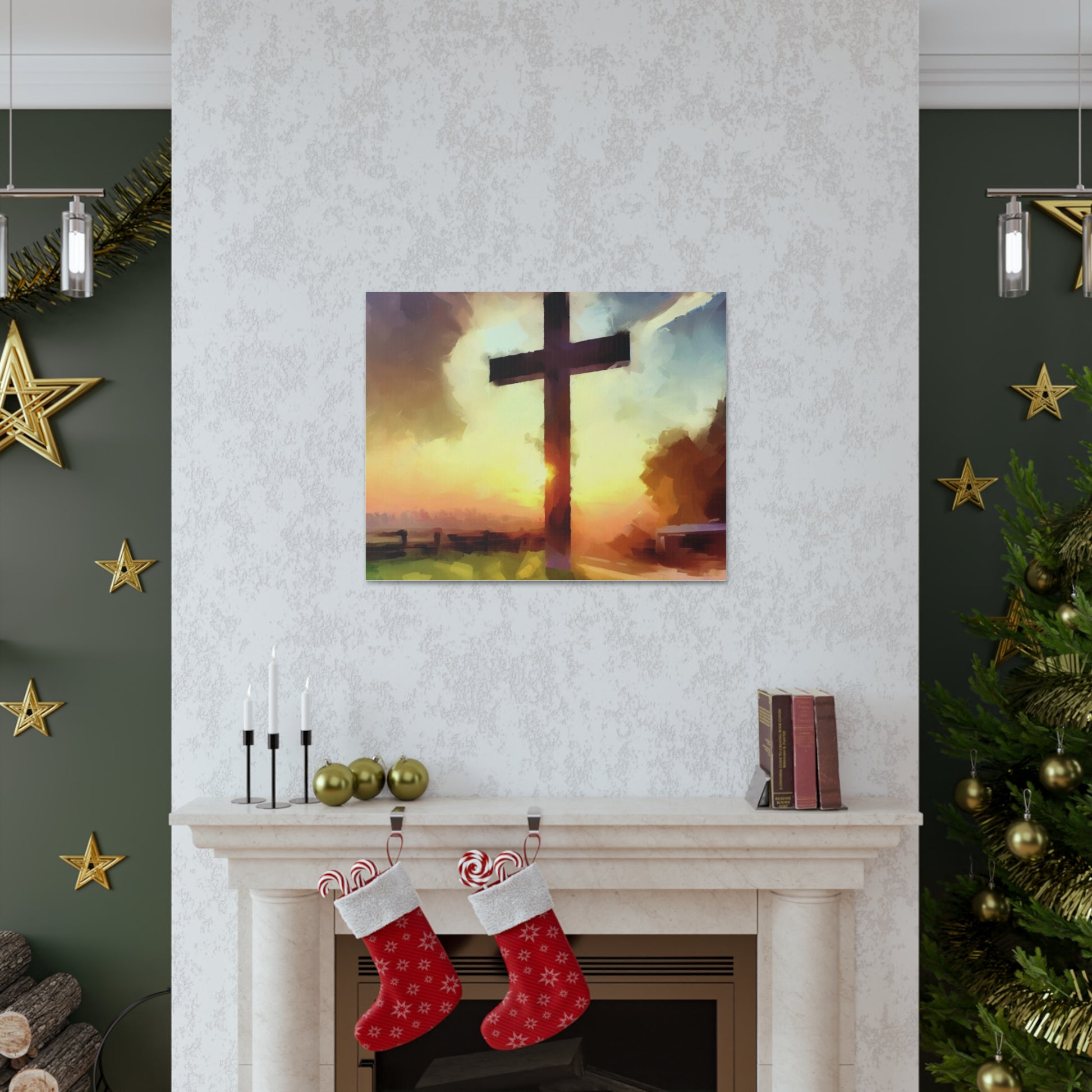 Christian wall art, Cross wall art, Country art, Canvas Gallery Wraps - SaviTraviDesigns