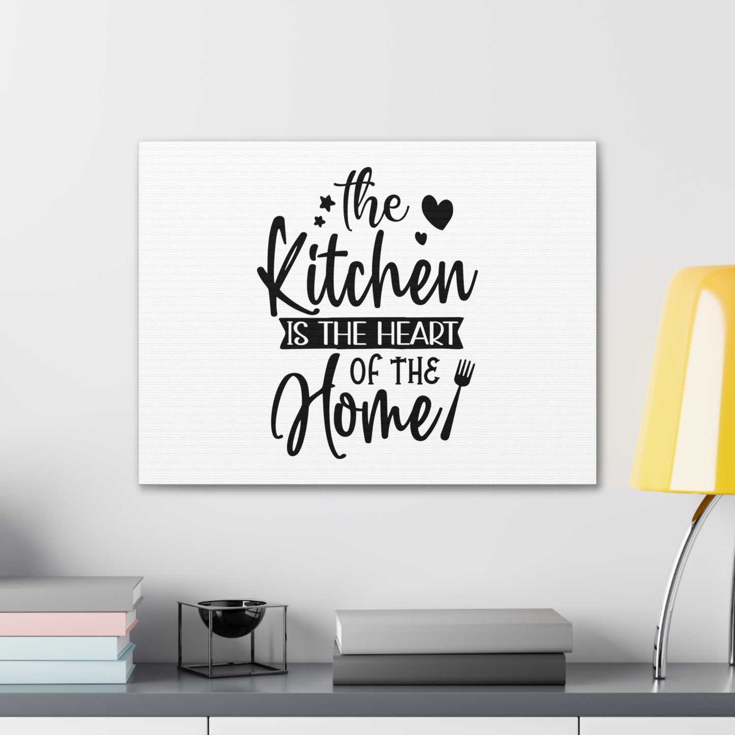 The Kitchen Is Heart Of The Home, Kitchen quote canvas prints, Kitchen wall decor quotes, Kitchen canvas art, Funny kitchen quotes on canvas, Inspirational kitchen quotes