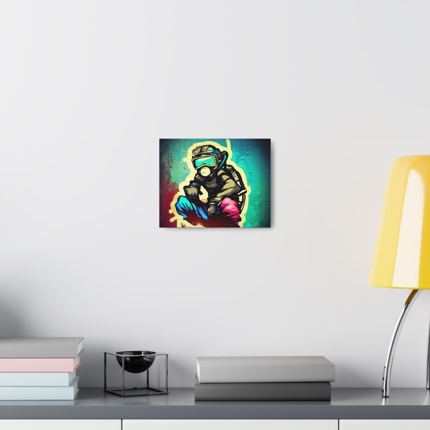 Gasmask, Graffiti Artist, Graffiti art prints, Street art canvas, Urban art decor, Graffiti-style wall art, Graffiti canvas prints, Street art posters - SaviTraviDesigns