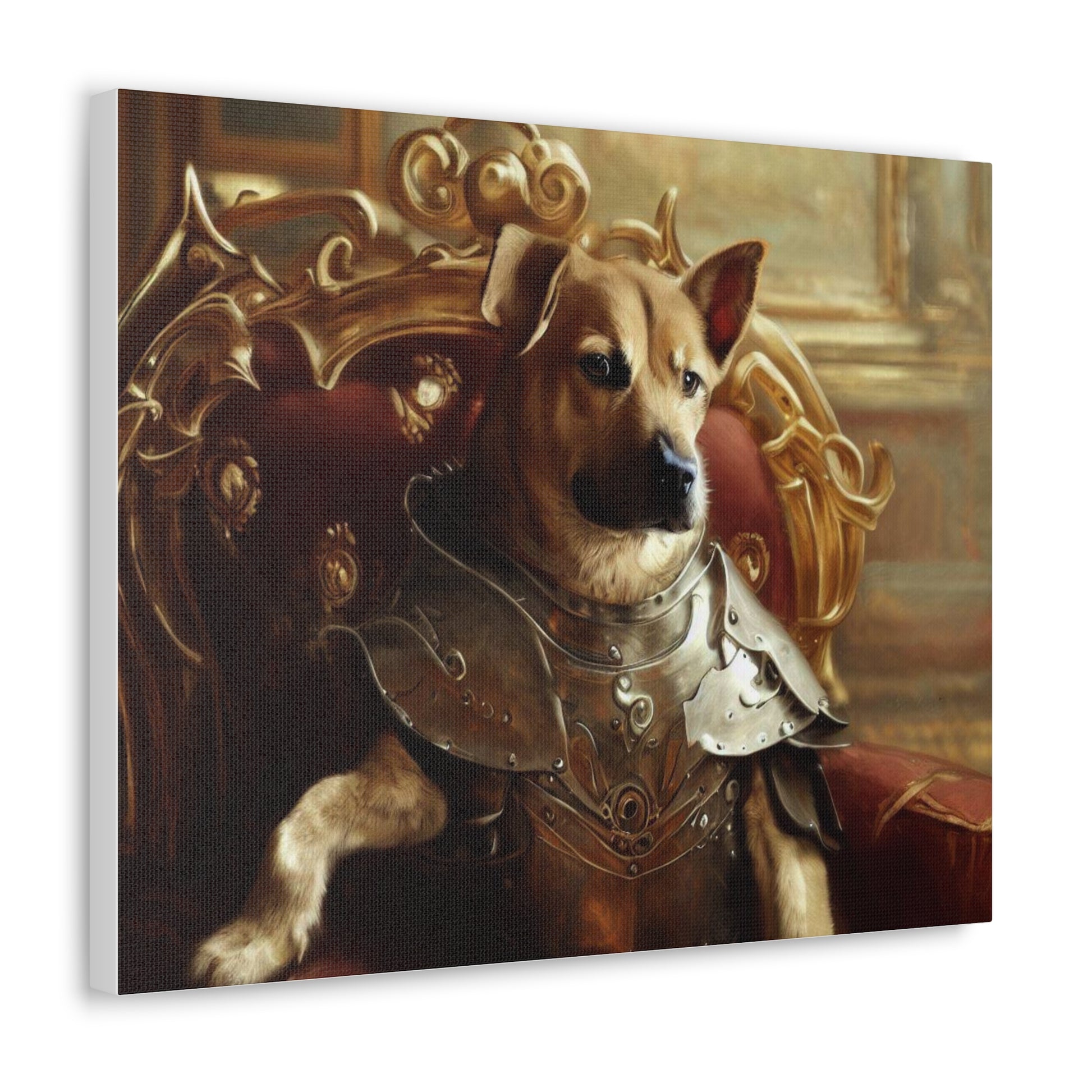 Fancy Dog, Canvas Dog Art, Dog Wall Art, Canine Canvas ArtCanvas Gallery Wraps - SaviTraviDesigns