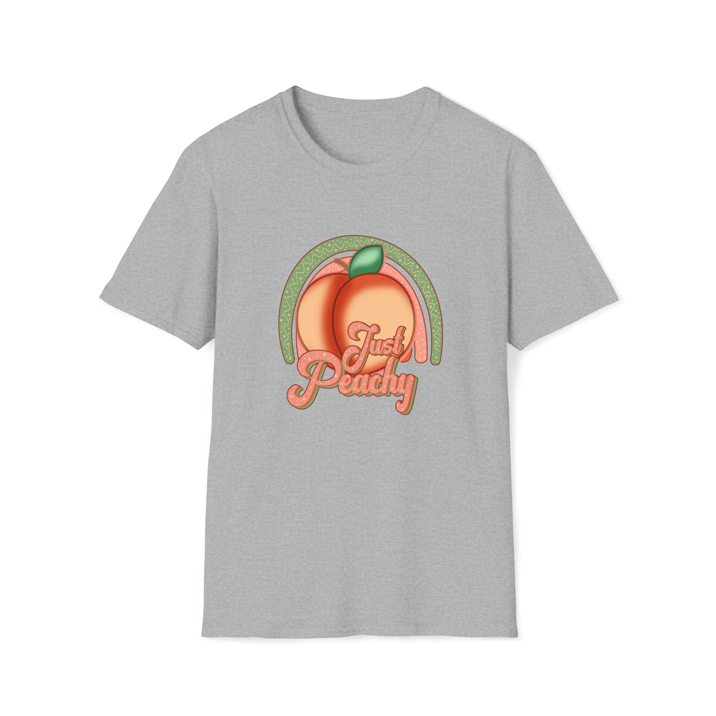 Just Peachy |Beach Lifestyle Shirts | Summer Vibe Apparel Sport Grey