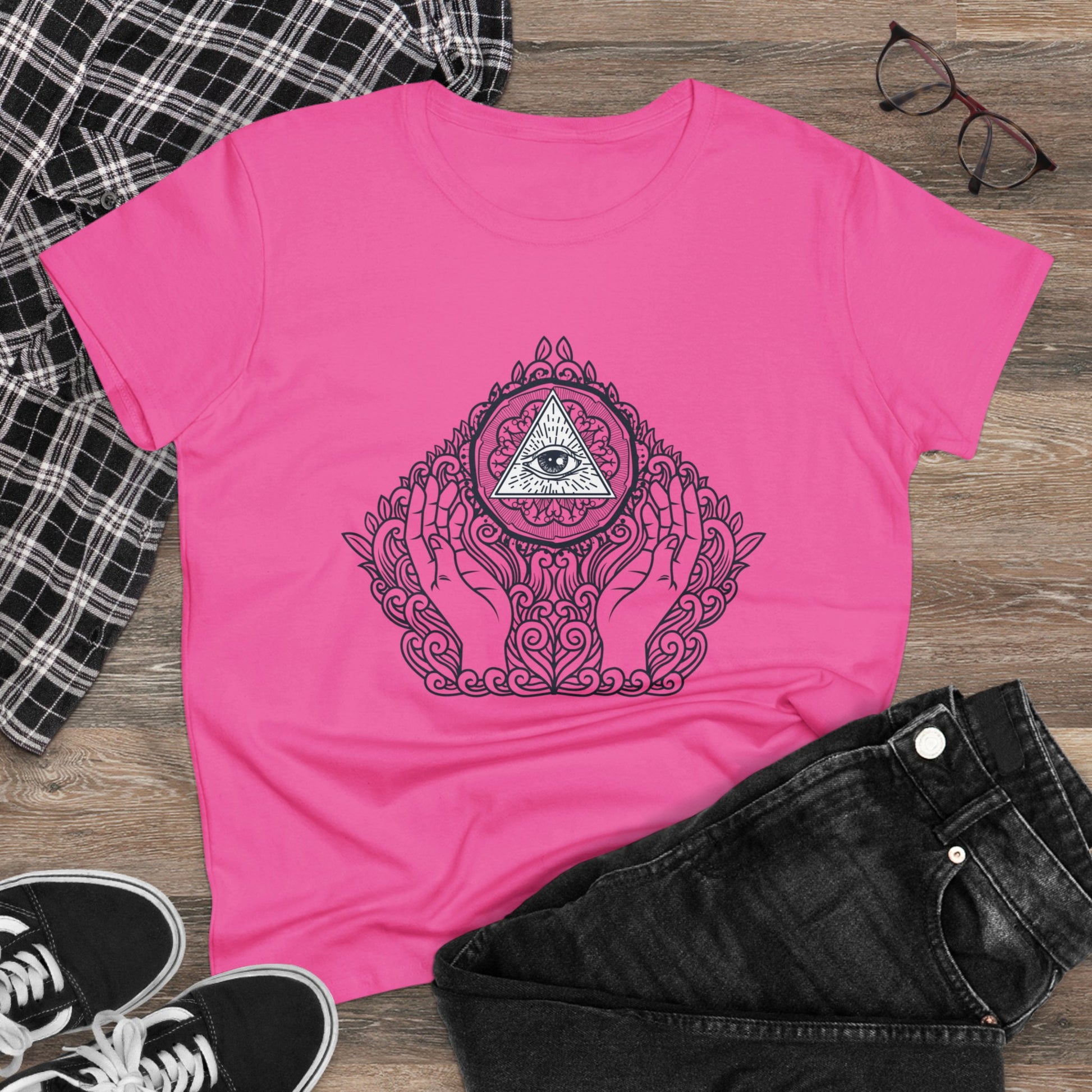 Meditation T-Shirts, Yoga Graphic Tees, Mindfulness Apparel, Zen T-Shirts, Spiritual Shirts, Chakra Tees, Womens T-Shirt