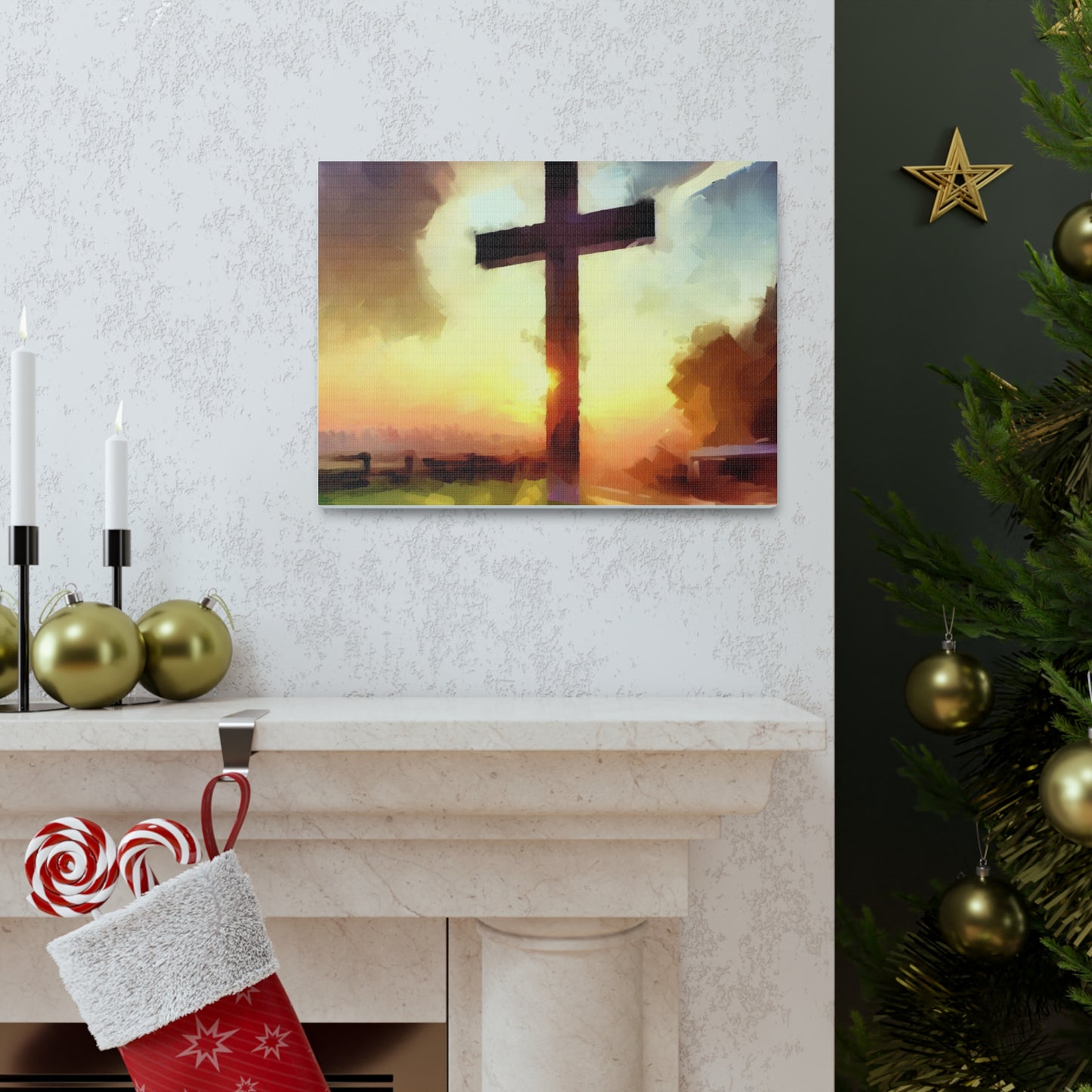 Christian wall art, Cross wall art, Country art, Canvas Gallery Wraps - SaviTraviDesigns