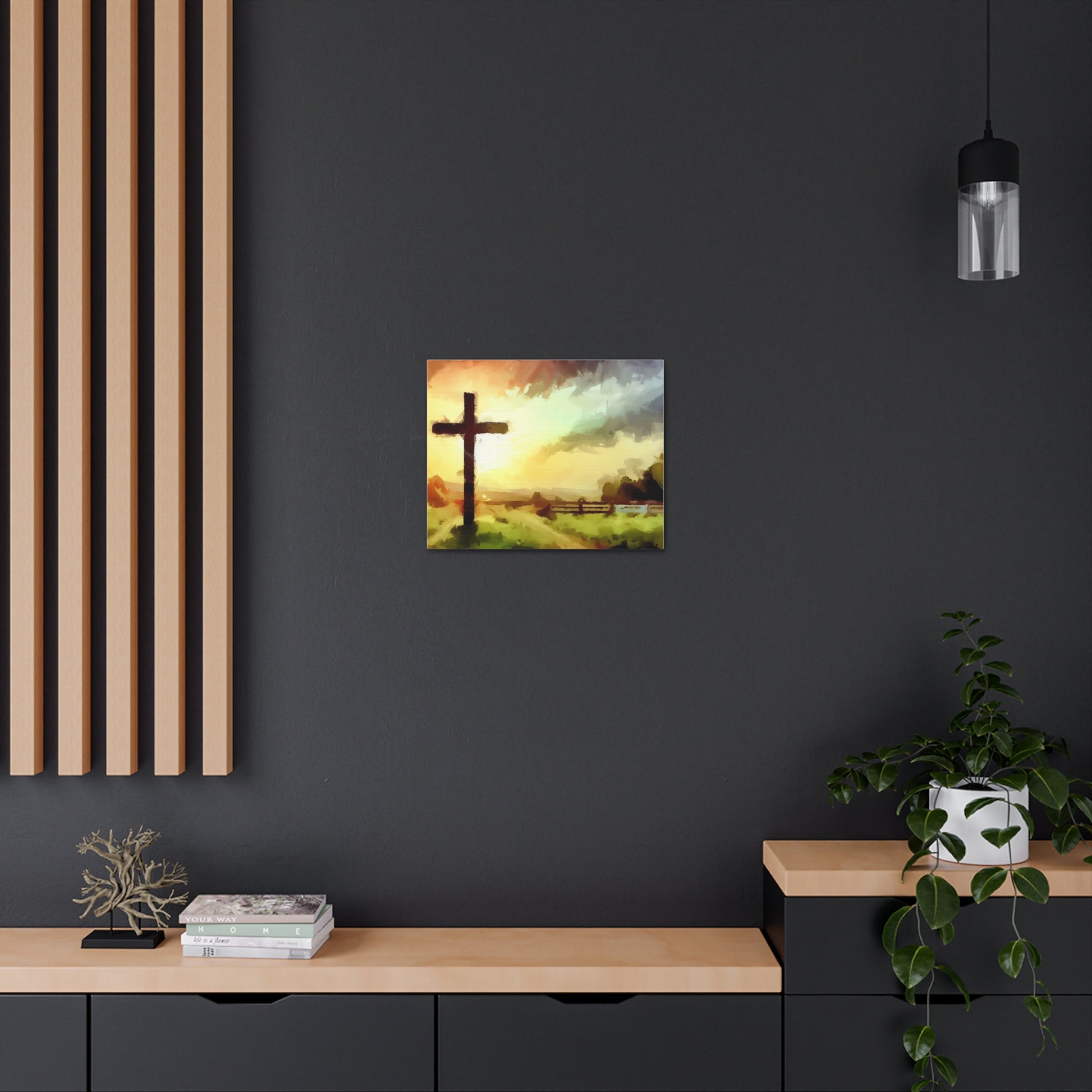 Christian wall art, Cross wall art, Farm art, Canvas Gallery Wraps - SaviTraviDesigns