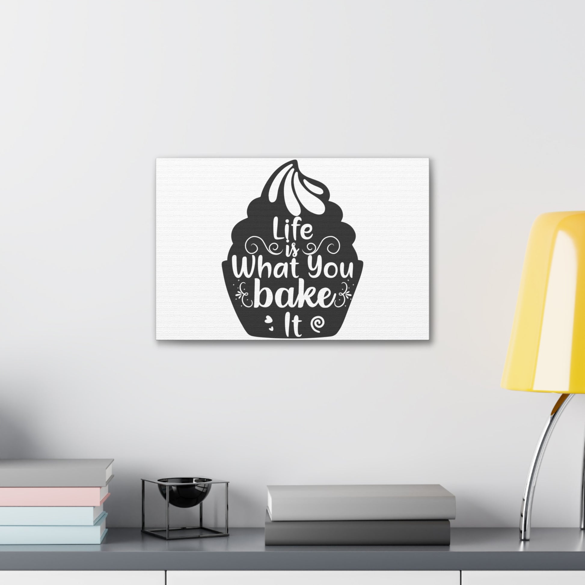 Life Is What You Bake It, Kitchen quote canvas prints, Kitchen wall decor quotes, Kitchen canvas art, Funny kitchen quotes on canvas, Inspirational kitchen quotes - SaviTraviDesigns