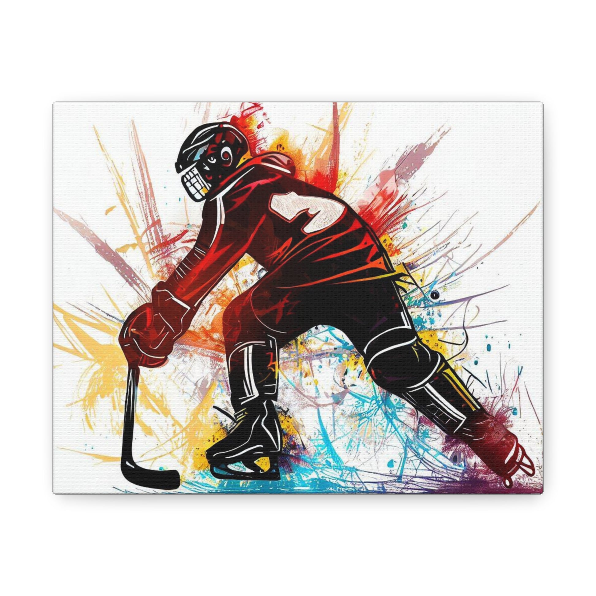 Graffiti Hockey Player, Graffiti art prints, Street art canvas, Urban art decor, Graffiti-style wall art, Graffiti canvas prints, Street art posters - SaviTraviDesigns