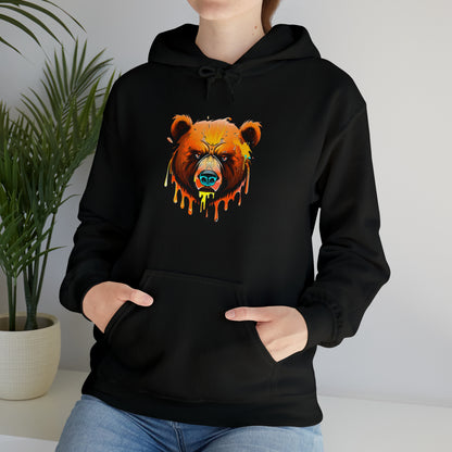 Bear Hoodie, Graffiti Graphic Shirt, Street Art, Urban Art, Unisex Hooded Sweatshirt, Bear Hoodie