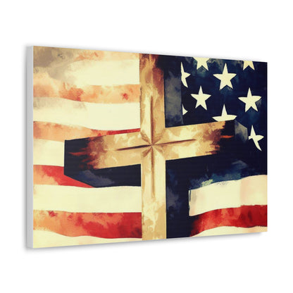 Christian wall art, Flag wall art, Canvas Gallery Wraps - SaviTraviDesigns