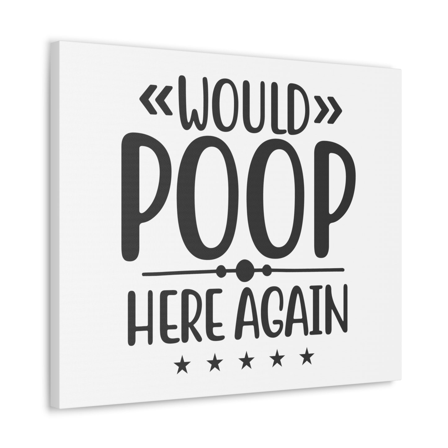 Would Poop Here Again, Rustic Bathroom Decor, Farmhouse Bathroom Signs, Modern Bathroom Wall Decor, Funny Bathroom Signs, Bathroom Wall Art Ideas - SaviTraviDesigns