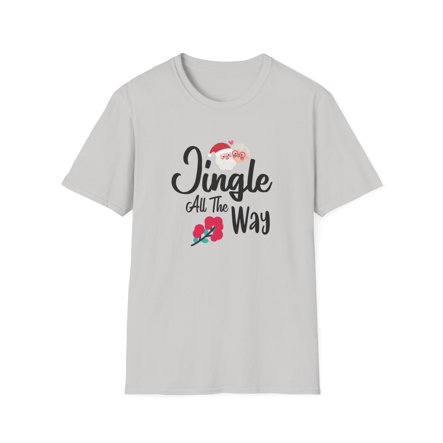 Jingle All The Way Holiday Graphic Shirt Ice Grey