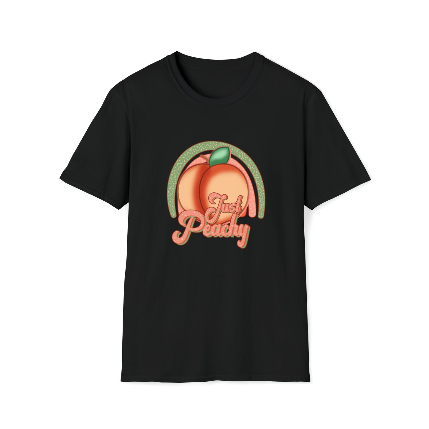 Just Peachy |Beach Lifestyle Shirts | Summer Vibe Apparel Black