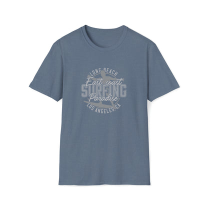 Long Beach Surfing |Beach Lifestyle Shirts | Summer Vibe Apparel Heather Indigo