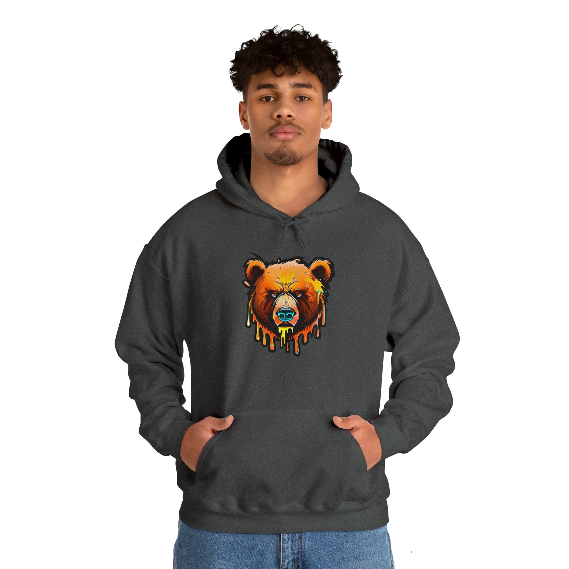 Bear Hoodie, Graffiti Graphic Shirt, Street Art, Urban Art, Unisex Hooded Sweatshirt, Bear Hoodie