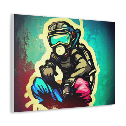 Gasmask, Graffiti Artist, Graffiti art prints, Street art canvas, Urban art decor, Graffiti-style wall art, Graffiti canvas prints, Street art posters - SaviTraviDesigns