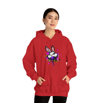 Bunny Hoodie, Graffiti Hoodie, Graffiti Sweatshirt, Bunny Urban art, Hooded Sweatshirt