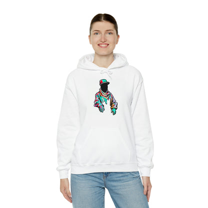 Graffiti Hoodie, Unisex Heavy Blend™ Hooded Sweatshirt, Digital male, Urban Street - SaviTraviDesigns