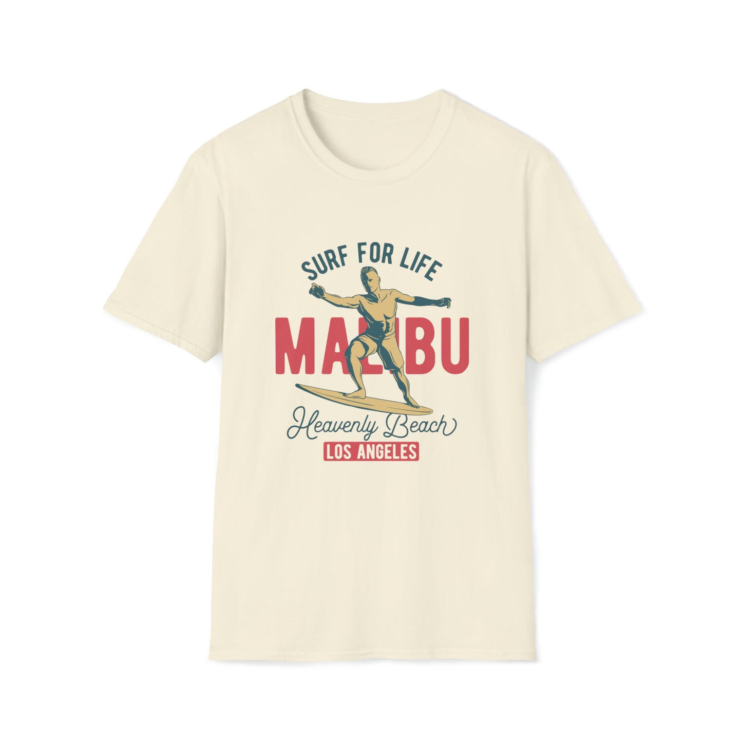 Malibu Heavenly Beach |Beach Lifestyle Shirts | Summer Vibe Apparel Natural