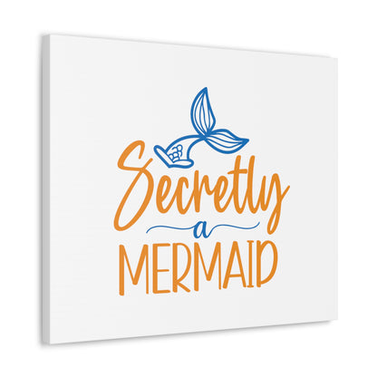 Secretly A Mermaid, Mermaid Wall Art, Coastal Mermaid Decor, Beach House Mermaid Signs, Nautical Mermaid Decor, Mermaid Nursery Wall Decor - SaviTraviDesigns