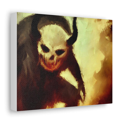 Halloween art, Demon canvas prints, Scary Halloween decor, Halloween home decor, Halloween wall, Gothic wall decor, Canvas Gallery Wraps - SaviTraviDesigns