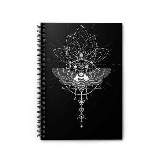 Geometric Spiritual, Design Notepad, Spiral Notebook, Ruled Line - SaviTraviDesigns