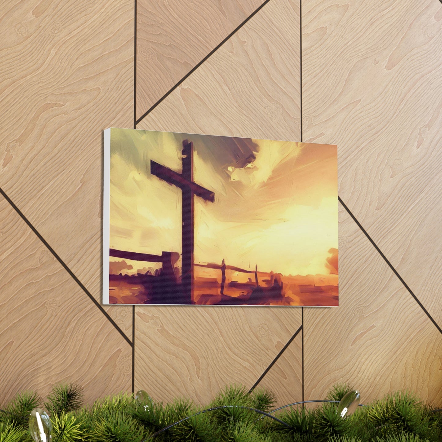 Christian wall art, Cross wall art, Country art, farm art, Canvas Gallery Wraps - SaviTraviDesigns