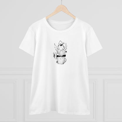 Spooky Elf Cupcake, Halloween Cupcake Designs, Halloween Graphic Shirts, Spooky Halloween Shirts, Cute Halloween Graphic Tees