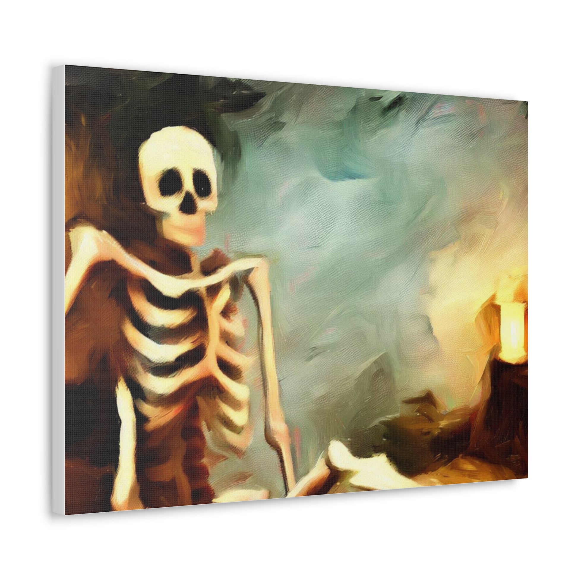 Halloween art, Skeleton canvas prints, Scary Halloween decor, Halloween home decor, Halloween wall, Gothic wall decor, Canvas Gallery Wraps - SaviTraviDesigns