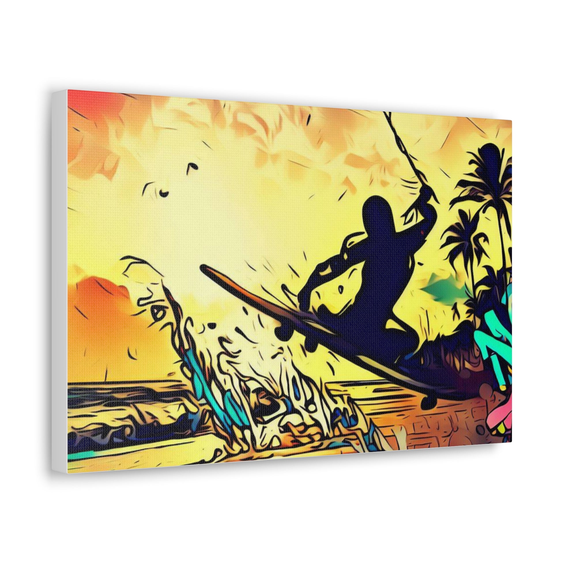 Kiteboarding, Graffiti art prints, Street art canvas, Urban art decor, Graffiti-style wall art, Graffiti canvas prints, Street art posters - SaviTraviDesigns