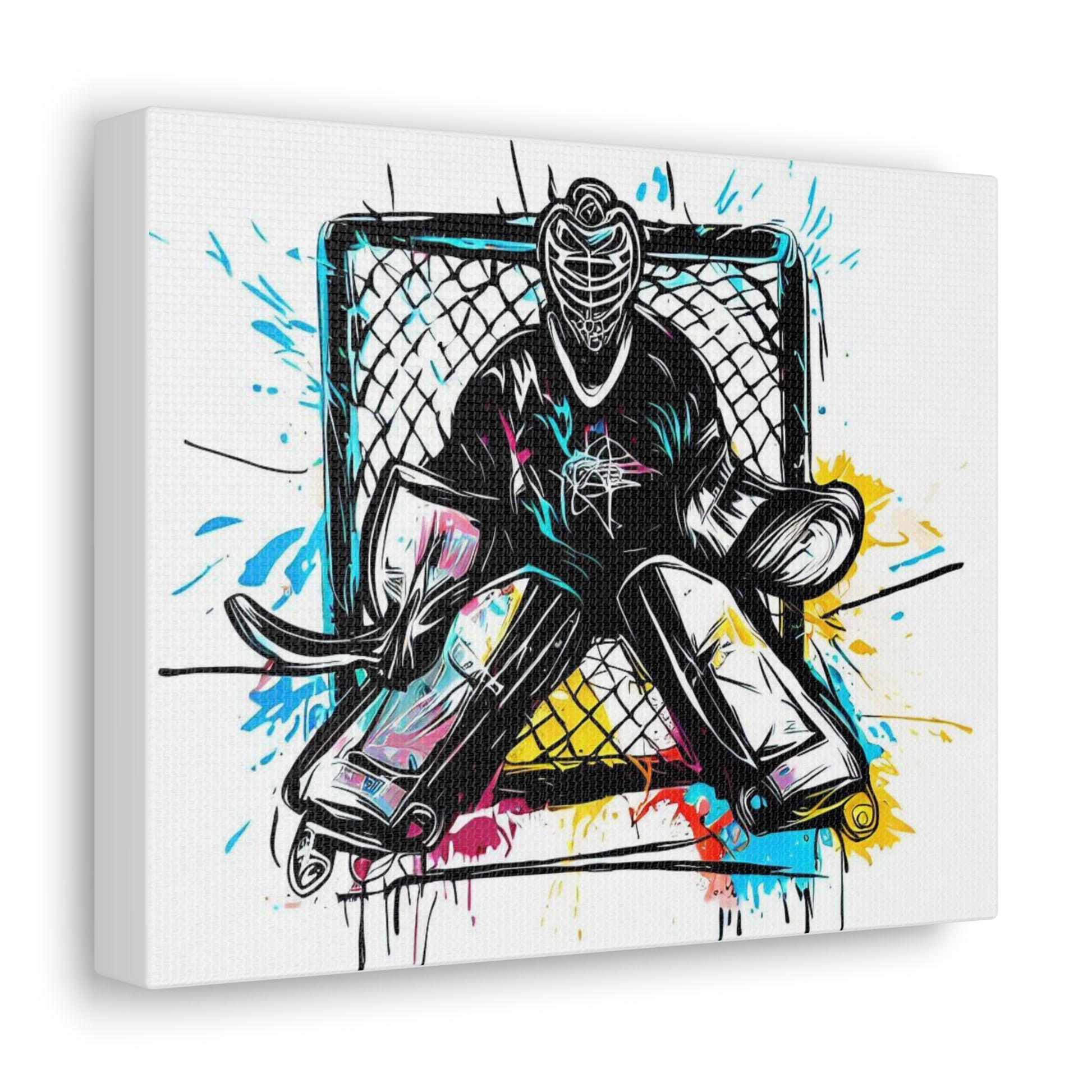 Hockey Goalie, Graffiti art prints, Street art canvas, Urban art decor, Graffiti-style wall art, Graffiti canvas prints, Street art posters - SaviTraviDesigns