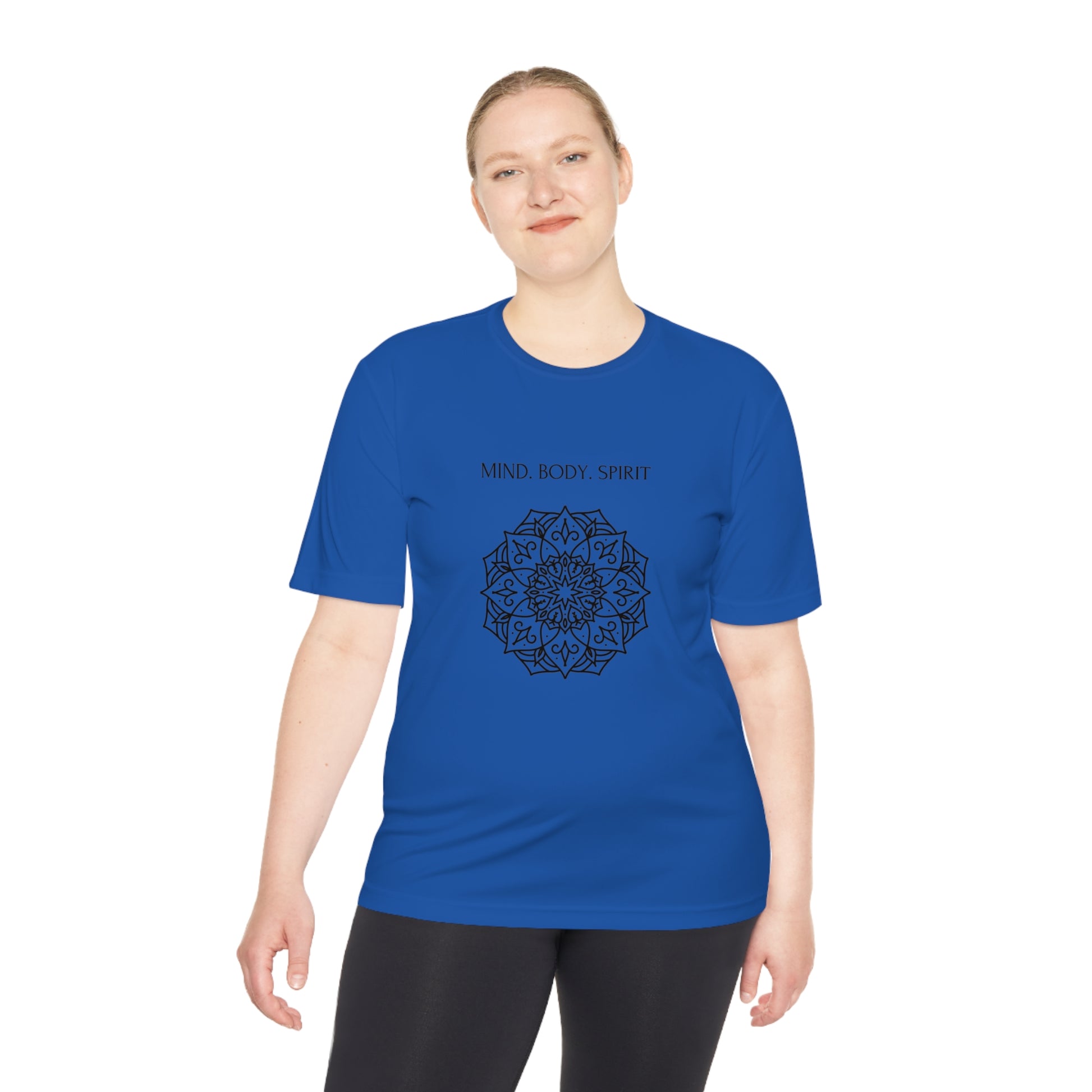 Mind Body Spirit Shirt, Graphic T-shirt, Moisture Wicking Tee