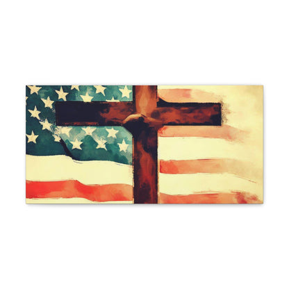 Christian wall art, Flag wall art, Canvas Gallery Wraps - SaviTraviDesigns