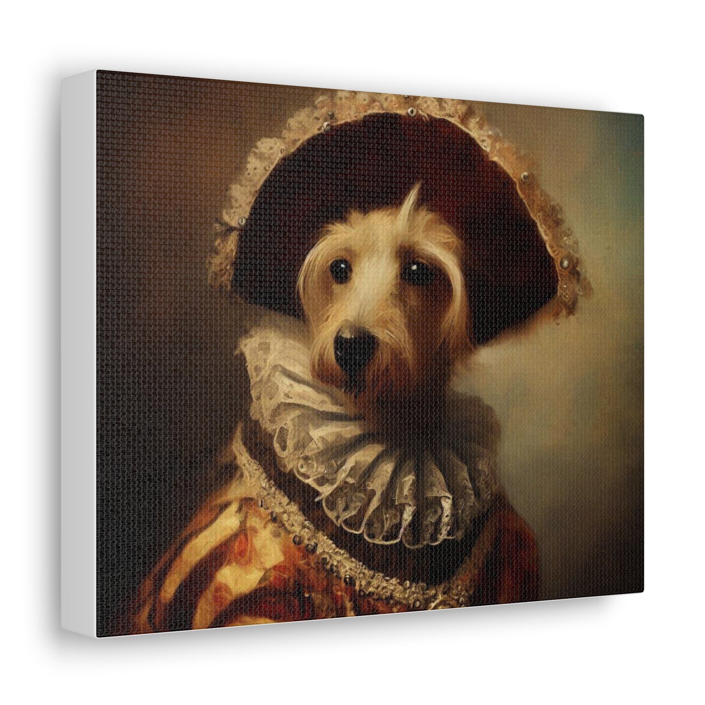 Fancy Dog, Canvas Dog Art, Dog Wall Art, Canine Canvas Art,Canvas Gallery Wraps, Pet Art, King Dog - SaviTraviDesigns