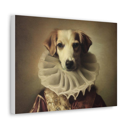 Fancy Dog, Canvas Dog Art, Dog Wall Art, Canine Canvas Art, Canvas Gallery Wraps