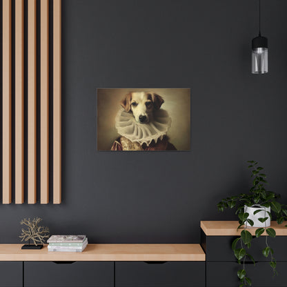 Fancy Dog, Canvas Dog Art, Dog Wall Art, Canine Canvas Art, Canvas Gallery Wraps