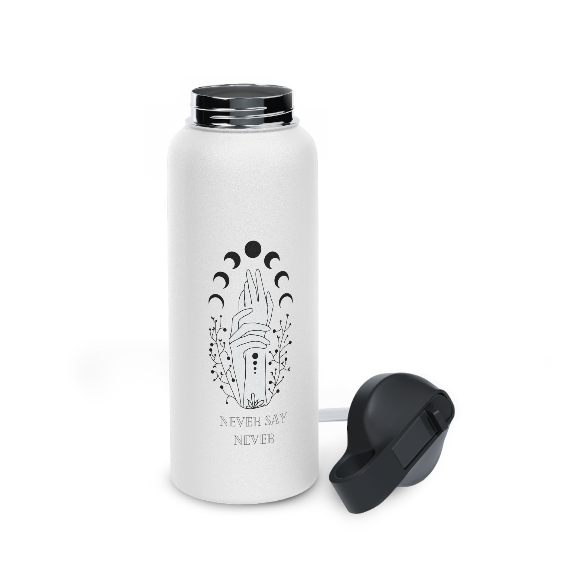 Design water bottle, Stainless Steel Water Bottle, Standard Lid, Yoga Bottle, Workout Bottle - SaviTraviDesigns