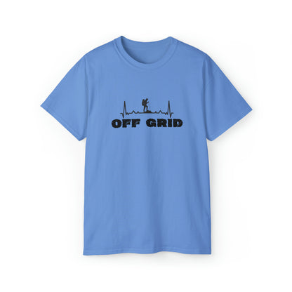 Off Grid T-Shirt, Outdoor Graphic T-shirt, Adventure T-Shirts, Nature Tees, Hiking T-Shirts, Camping Graphic Shirts, Mountain Tee Shirts - SaviTraviDesigns