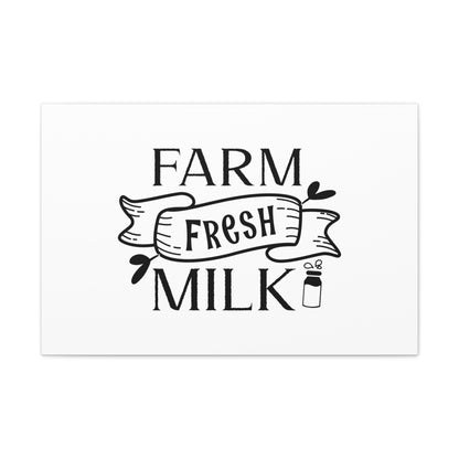 Farm Fresh Milk, Kitchen quote canvas prints, Kitchen wall decor quotes, Kitchen canvas art, Funny kitchen quotes on canvas, Inspirational kitchen quotes 30" x 20" Premium Gallery Wraps (1.25″)