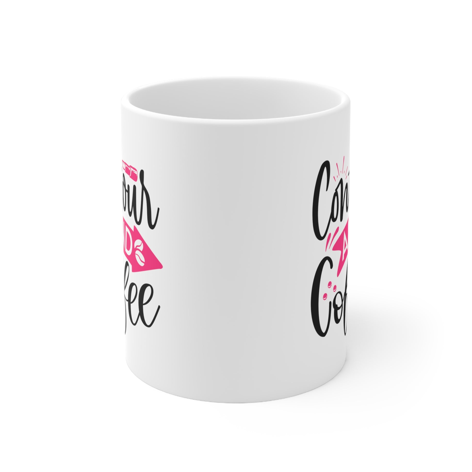 Contour and Coffee, Personalized Mug Designs, Creative Coffee Cups, Unique Mug Artwork, Printed Coffee Mugs, Artist-Designed Mugs