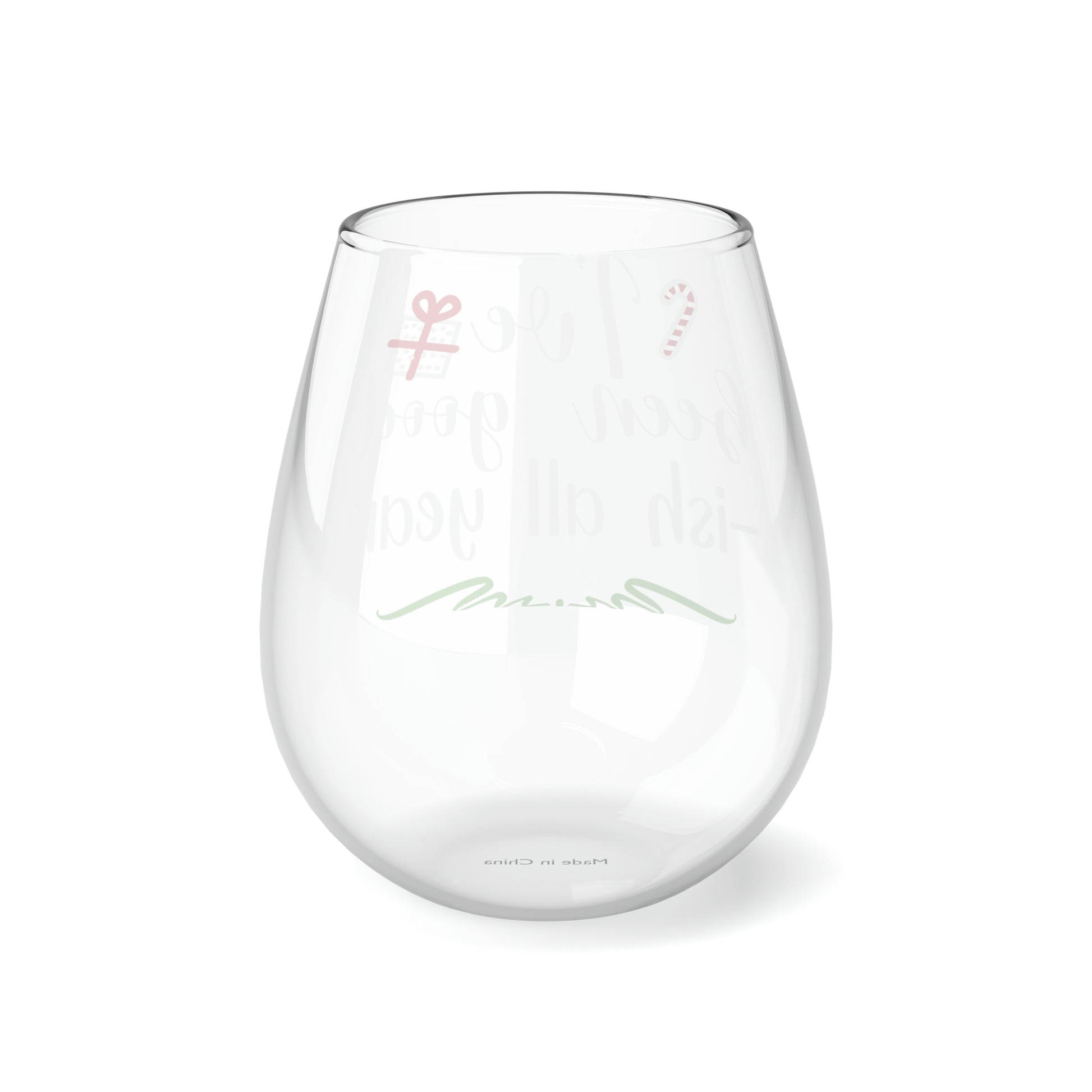 Been Goodish All Year, Wine Lover stemless, Unique stemless wine glass, Trendy wine glass, Wine glass gift, Stemless Wine Glass, 11.75oz - SaviTraviDesigns