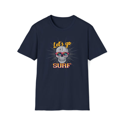 Lets Go Surf |Beach Lifestyle Shirts | Summer Vibe Apparel Navy