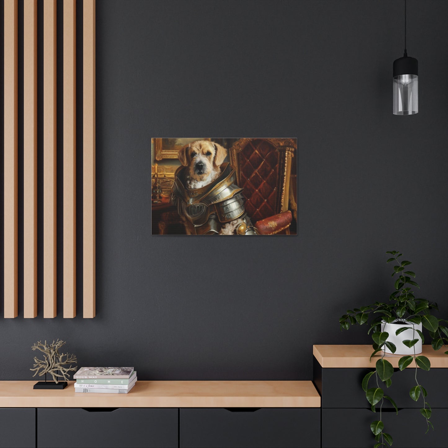 Fancy Dog, Canvas Dog Art, Dog Wall Art, Canine Canvas Art, Canvas Gallery Wraps