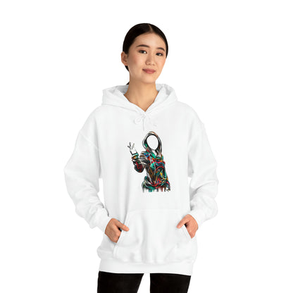 Graffiti Hoodie, Hooded Sweatshirt, Digital Female, Urban Street Design - SaviTraviDesigns