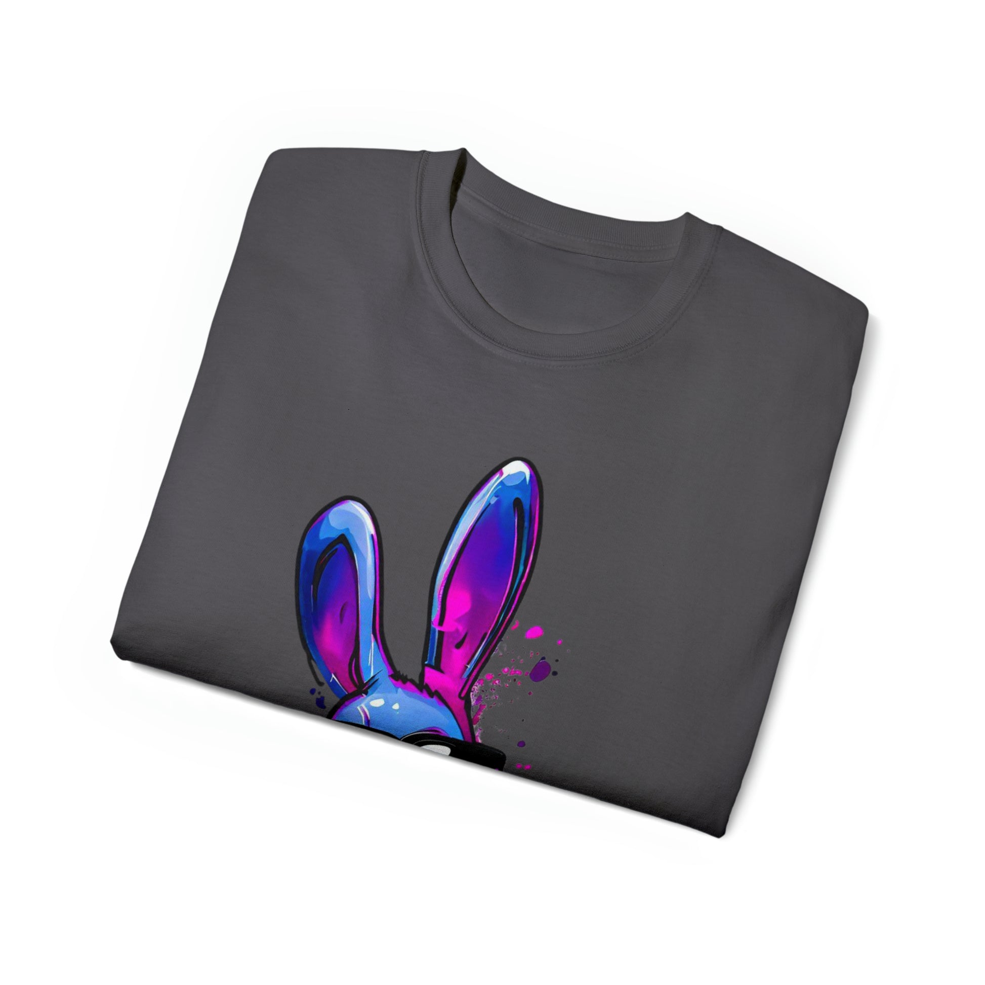 Graffiti shirt, Bunny shirt,  Urban Art T-Shirt, Blue Bunny, Urban Shirt - SaviTraviDesigns