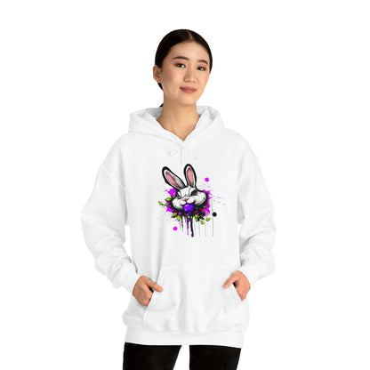 Bunny Hoodie, Graffiti Hoodie, Graffiti Sweatshirt, Bunny Urban art, Hooded Sweatshirt