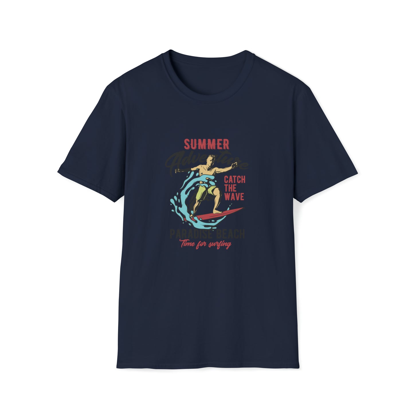 Summer Adventure Paradise Beach |Beach Lifestyle Shirts | Summer Vibe Apparel Navy