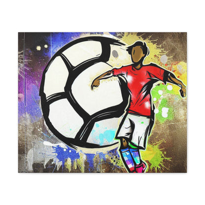 Soccer Player, Graffiti-inspired home decor, Modern street art prints, Graffiti wall art, Street art canvas art, Graffiti artist prints